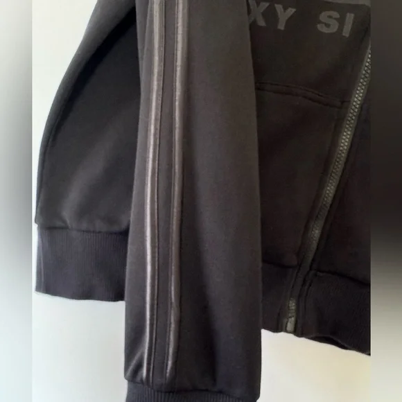 Rocawear Bling Rhinestone Zip-Up Jacket Black Mock Neck Size 1X Y2K - Picture 5 of 12